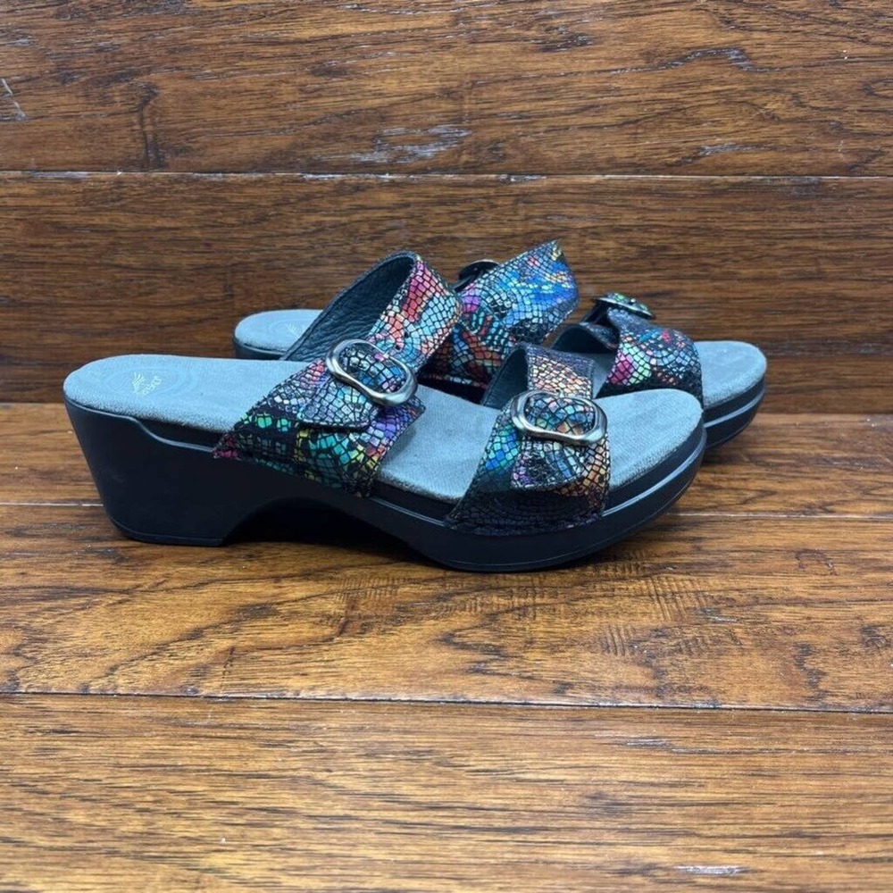 Dansko Sandals Multicolor Mosaic Leather